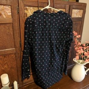 Merona Tops - Merona Long Sleeve Navy Shirt (Large) Merona Tops - Merona Long Sleeve Navy Shirt (Large)